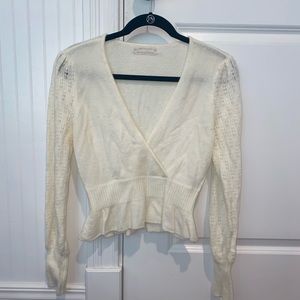 UO: Long Sleeve Crossed Sweater